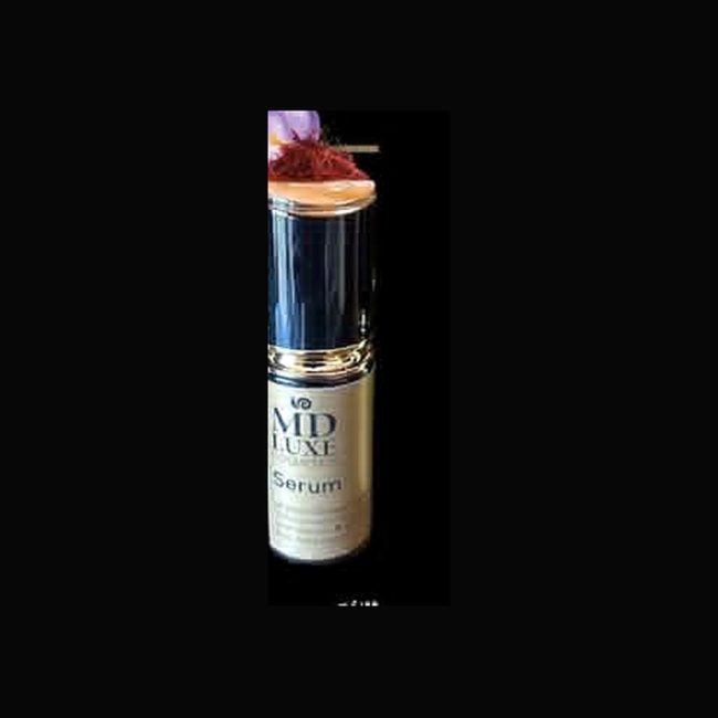 MD Luxe Ορός με σαλιγκάρι, υαλουρονικό οξύ, βιταμίνη E και κρόκο Κοζάνης