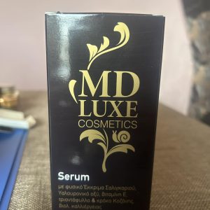 Serum MD Luxe Cosmetics 30ml — συσκευασία με κρόκο Κοζάνης